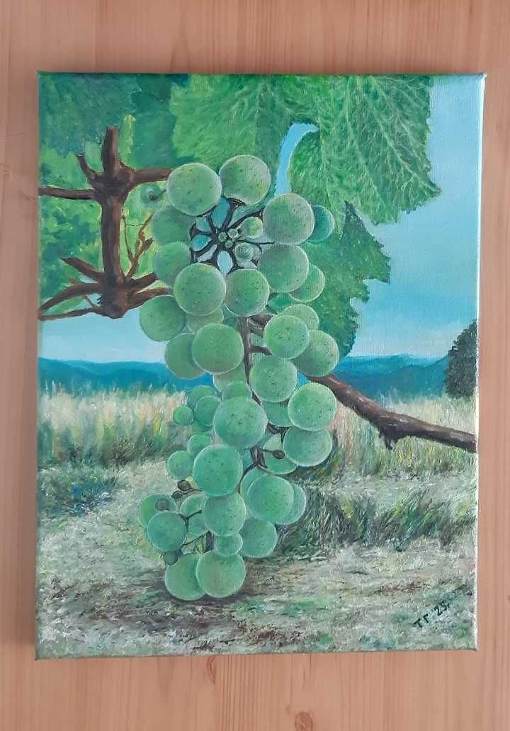 Картина На полето, маслени бои