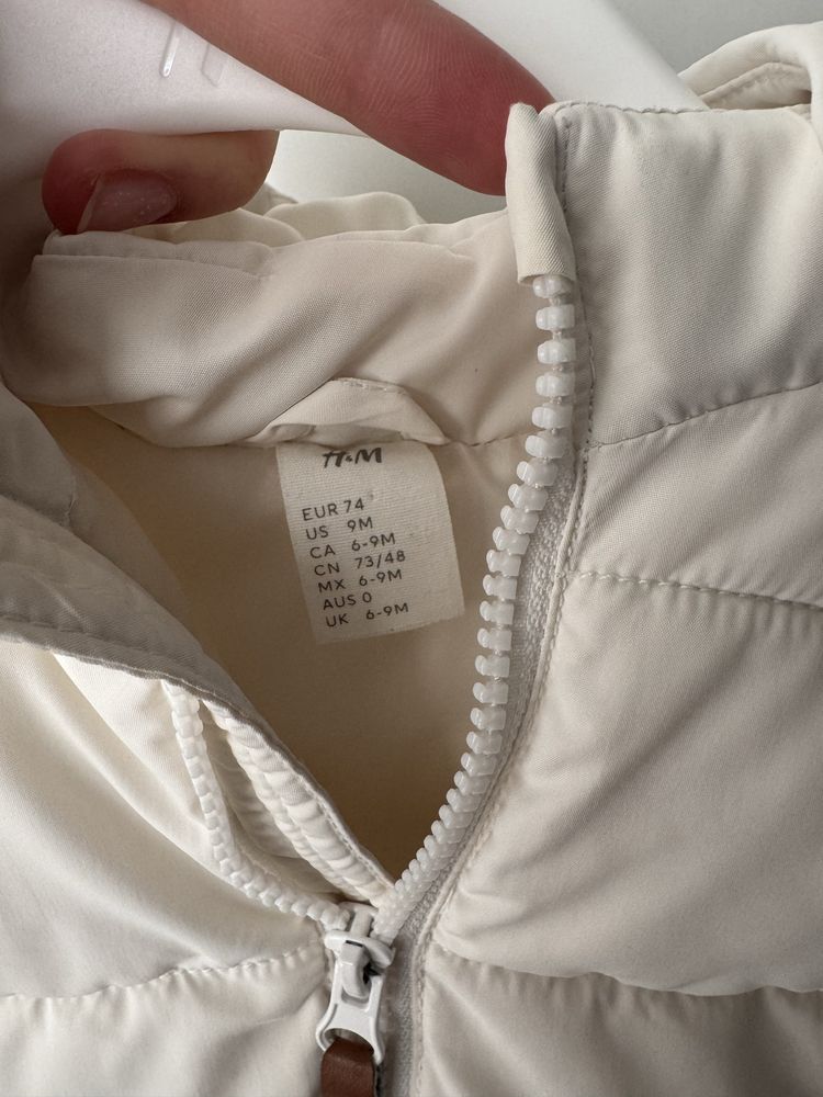 Елек H&M 6-9м 74см екрю