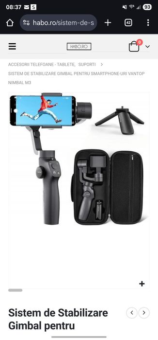Sistem de stabilizare gimbal