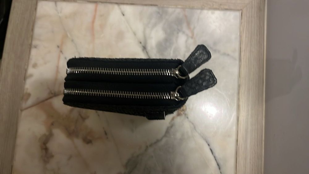 Мъжко портмоне от естествена кожа от питан