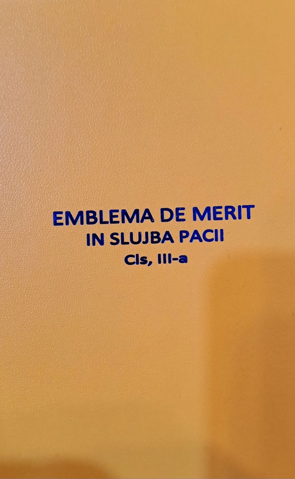 Vand medalie Emblema de merit In slujba pacii clasa a 3-a