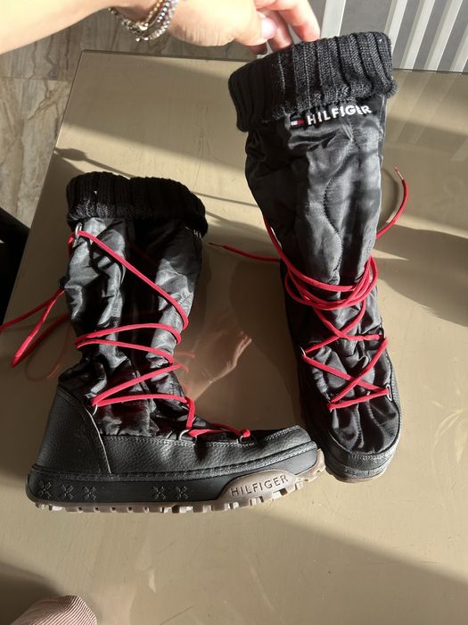 Cizme zapada piele naturala tommy hilfiger 40