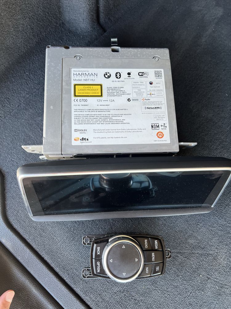 Set navigatie NBT x5 f15, display mare, unitate, idrive cu touchpad