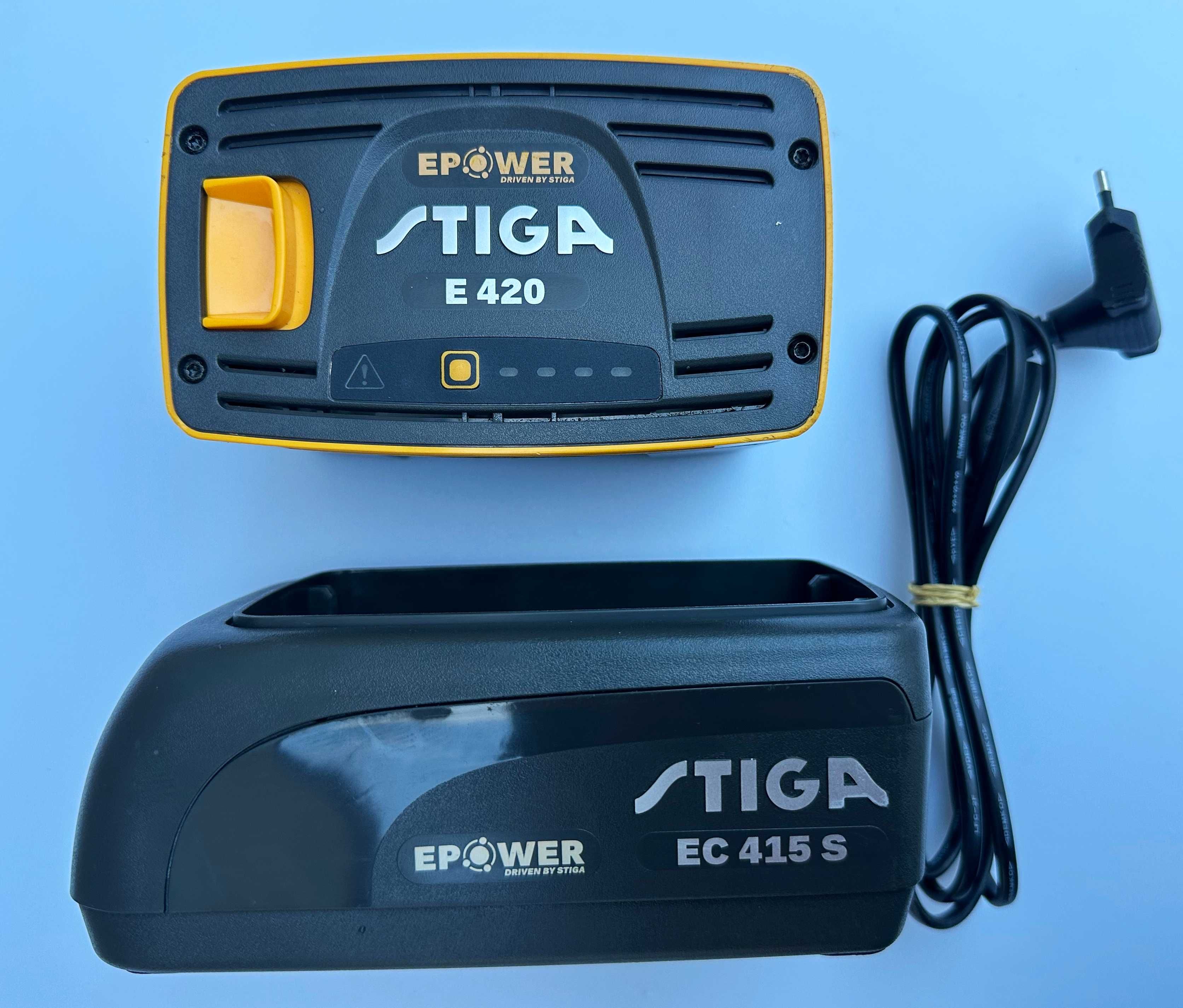 Stiga EC 415S Зарядно устройство и Stiga E 420 Акумулаторна батерия