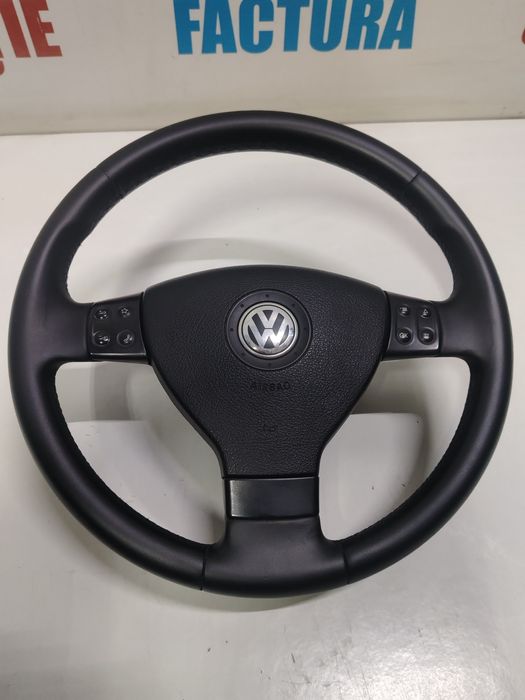 Volan Airbag volan Passat B6 Golf 5 Jetta Touran 3 Spite Comenzi Piele