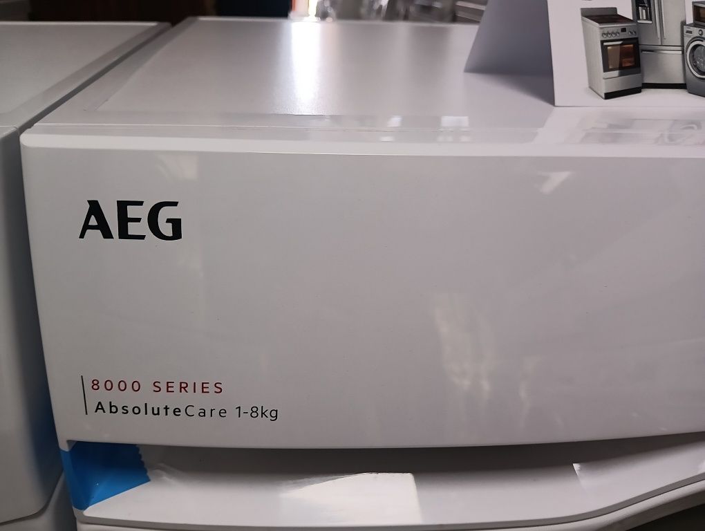 Комплект чисто нови пералня и сушилня с термопомпа Aeg 8кг с Гаранция!