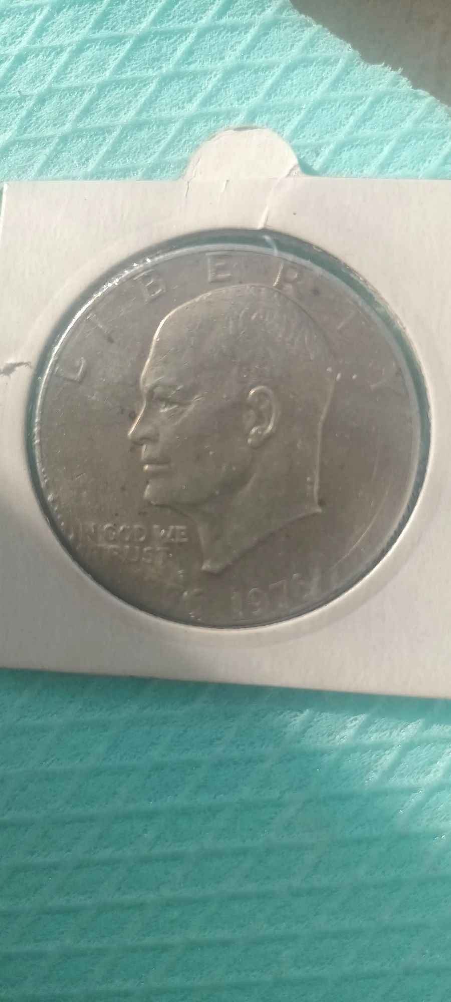1 долар 1976г.Юбилеен.Независимота на Америка. Ген.Айзенхауер.Сащ.