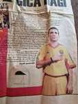 Ziare vechi cu povestea de fotbalist Giga Hagi 2001
