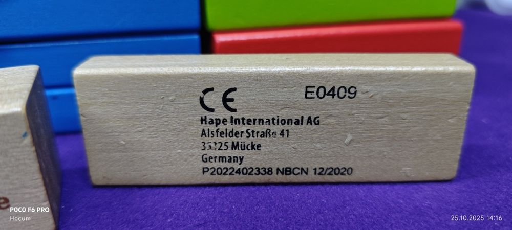 Hape . Набор кубиков для детей . Идеальные по состоянию