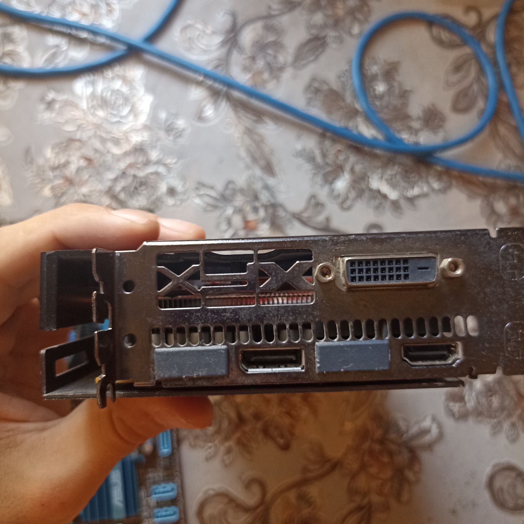 Плата asus h61m vidoekarta rx570