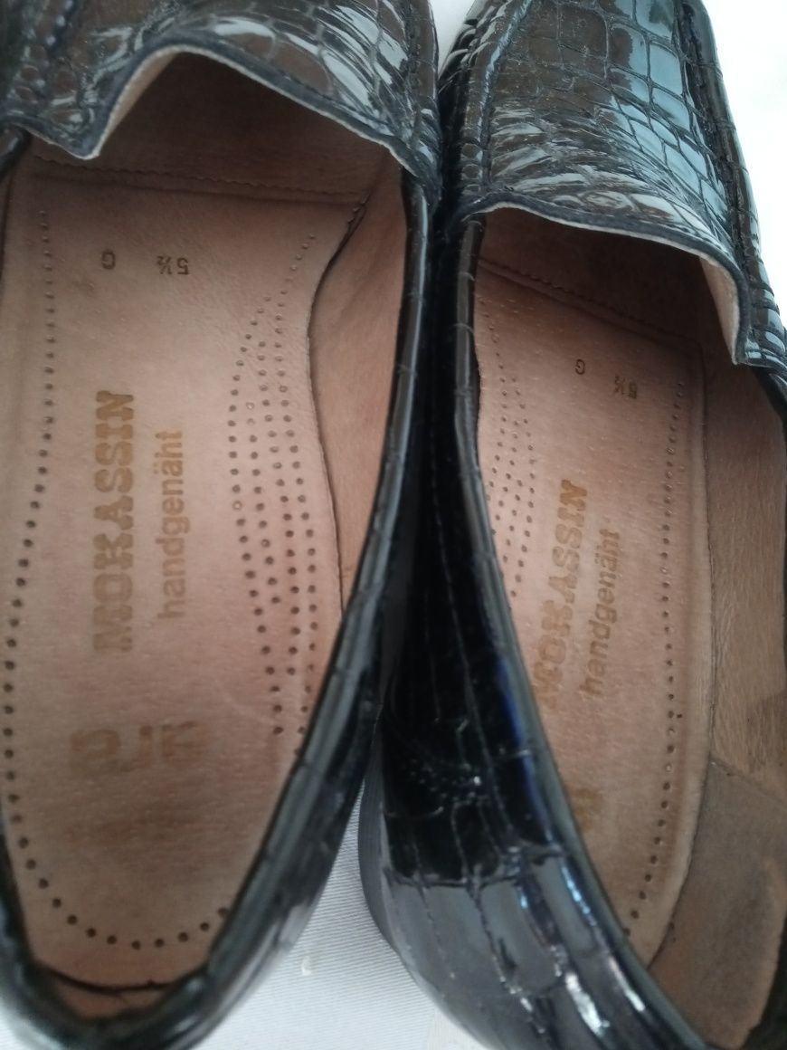 2 perechi pantofi/mocasini ARA piele naturală mărimea 39