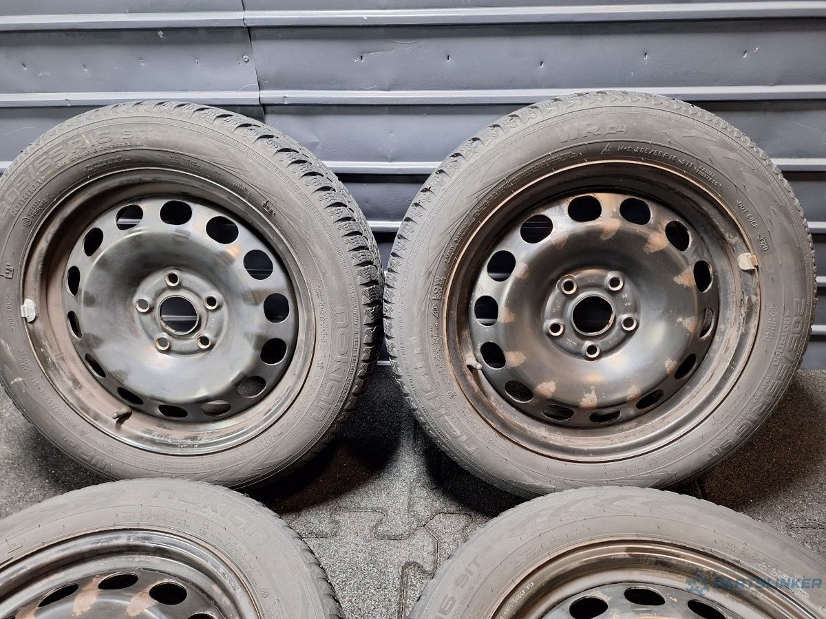 Jante tabla cu cauciucuri iarna Nokian R16 5x112 SKODA OCTAVIA3 2012 - 2020 r16  ET46 5Q0601027AK/AL