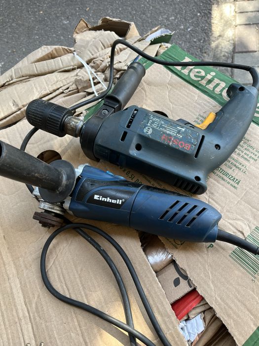 Bormasina Bosch si polizor Einhell