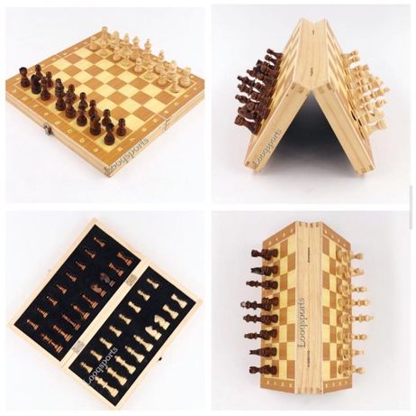 Шахматы магнитные деревянные