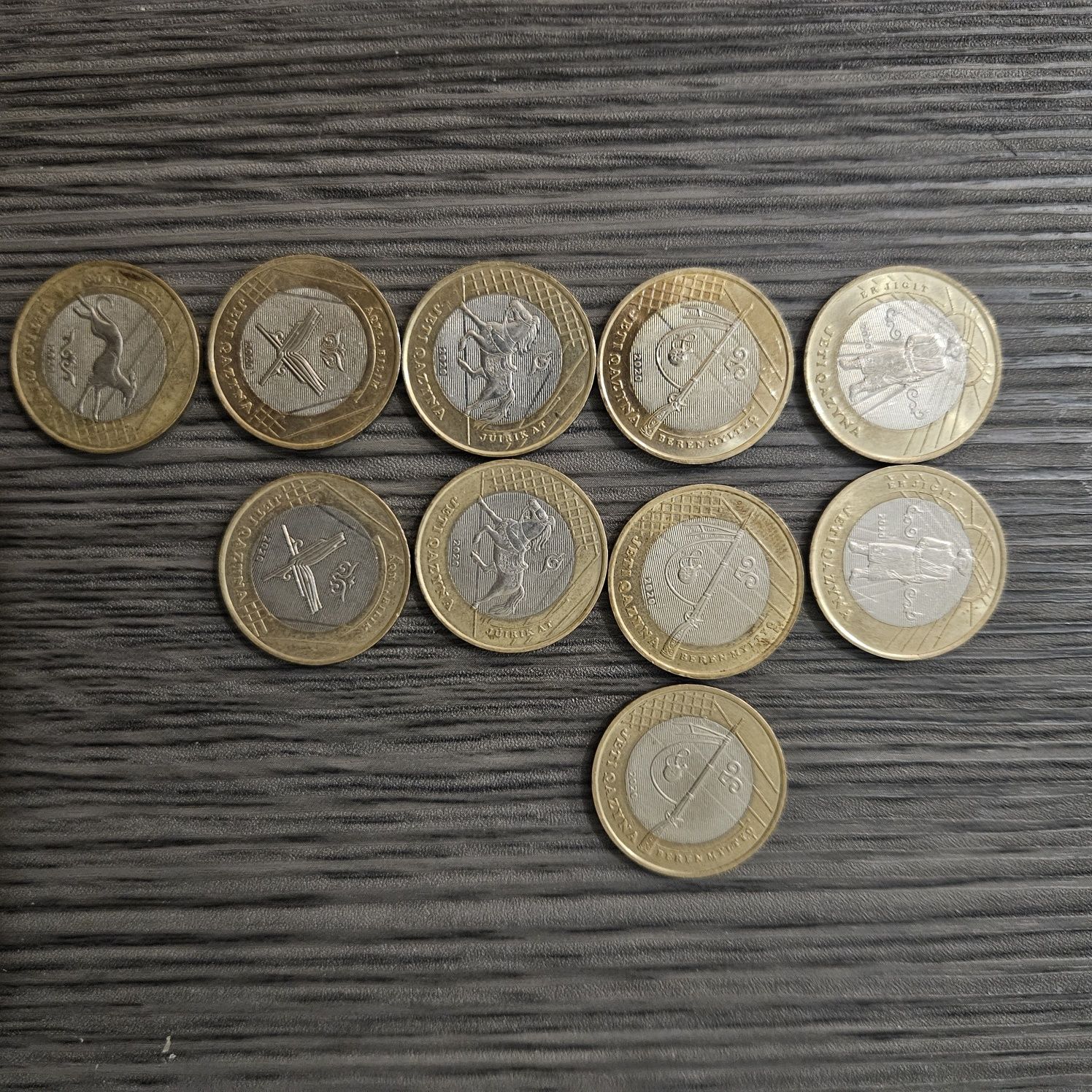 Юбилейные монеты номиналом 100 тенге