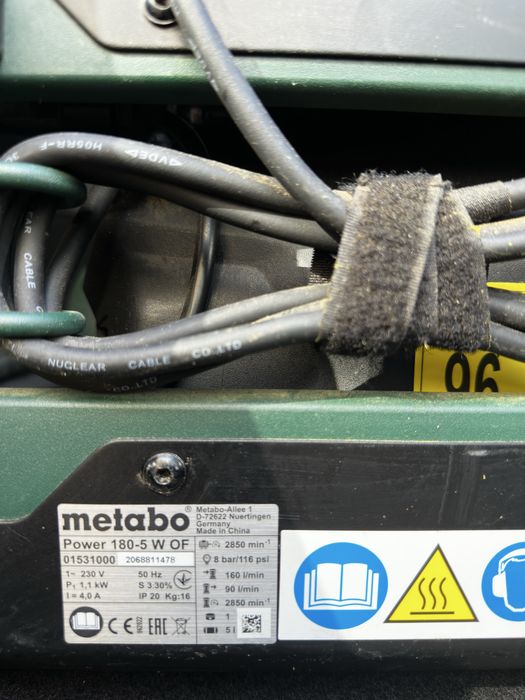 Компресор за въздух безмаслен METABO POWER 180-5 W OF / 5л. / 1.1kW