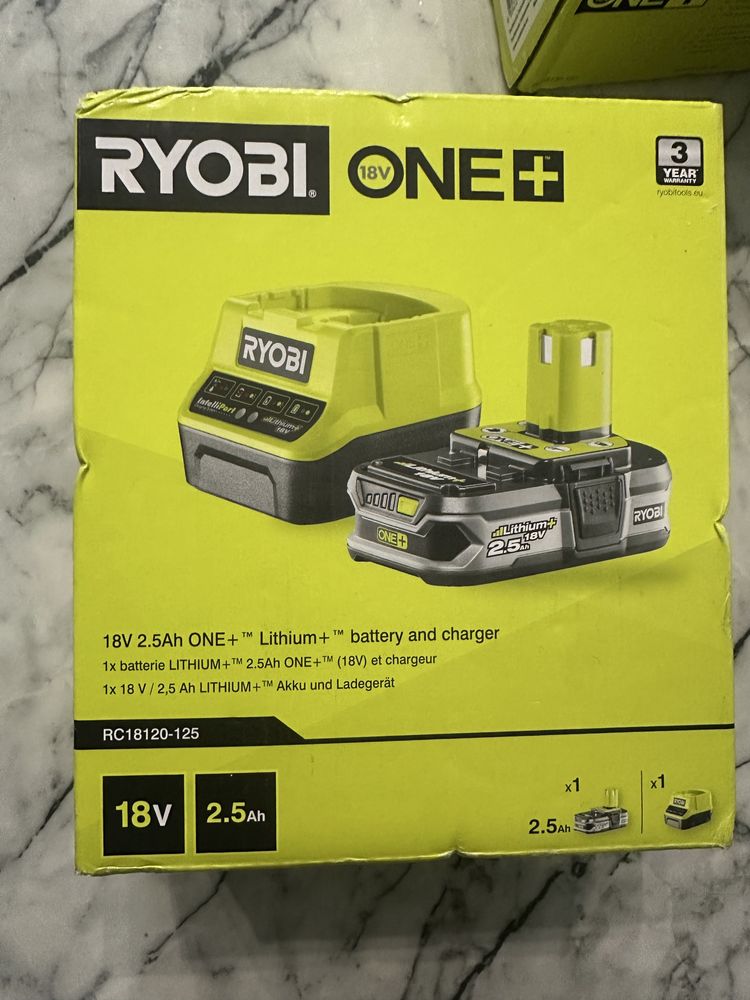 Acumulator RYOBI ONE+ 18V (2.5Ah / 4.0Ah / 5.0Ah) Baterie, încarcator