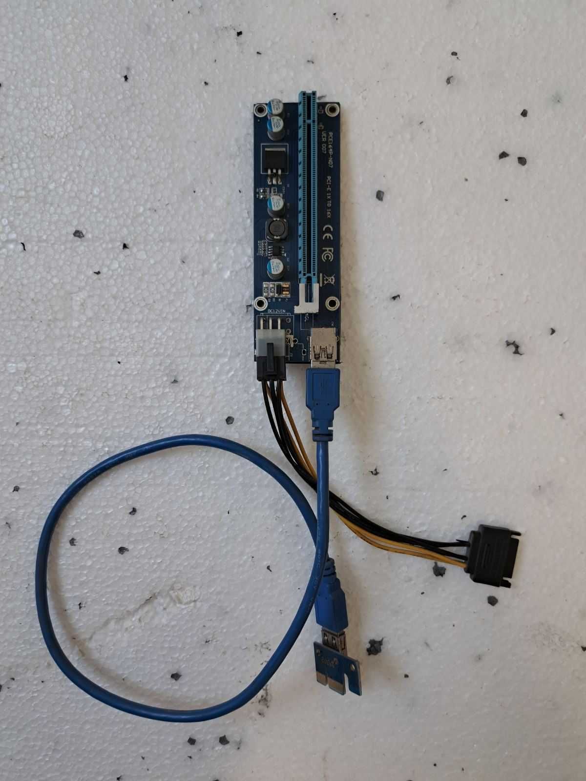 Адаптер/ Екстендър/ Riser Card PCI-E 1X to 16X VER 007 (PCE164P-N07)
