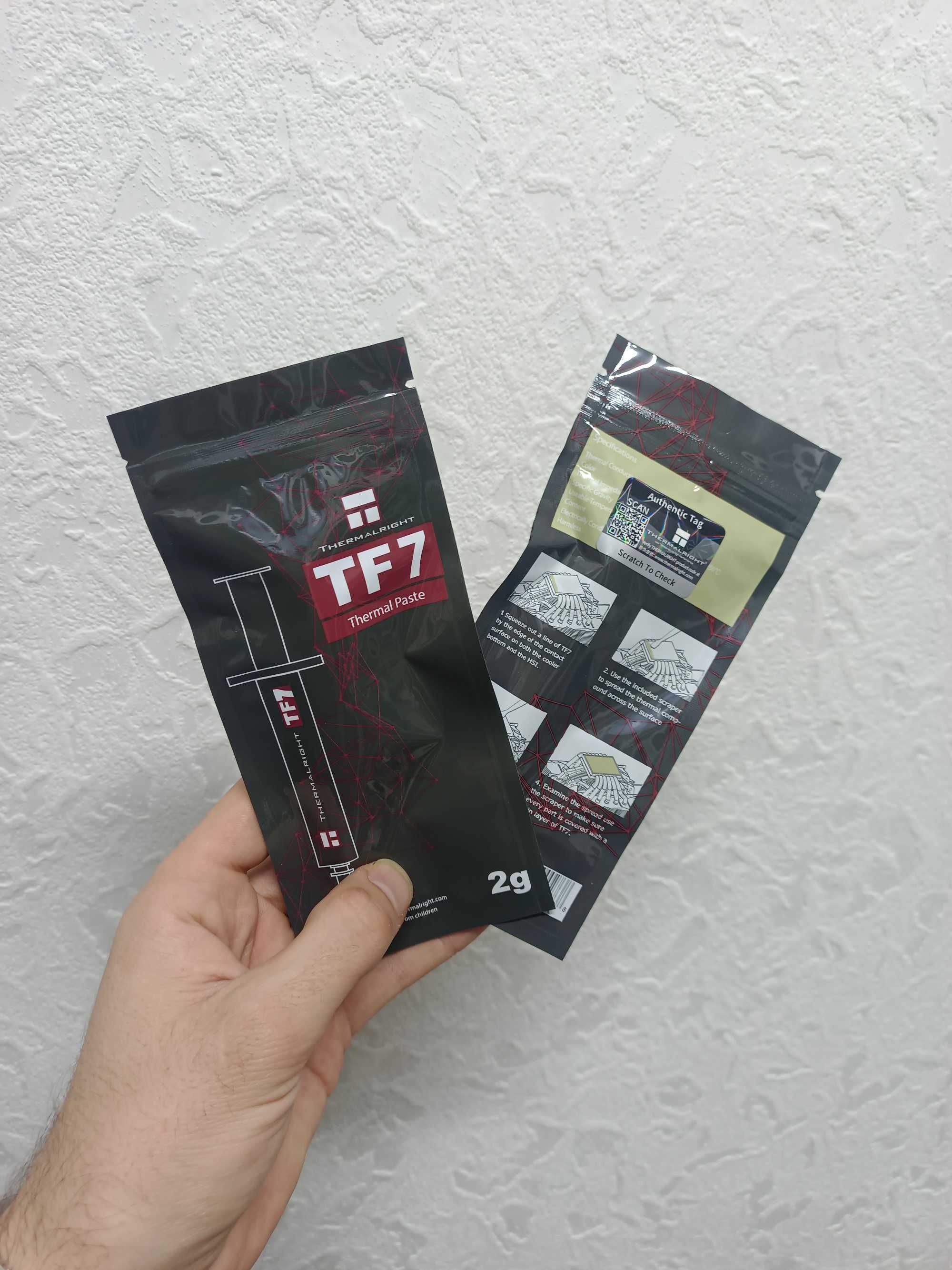 Термопаста для процессора видеокарты TF7 Оригинал 2024г