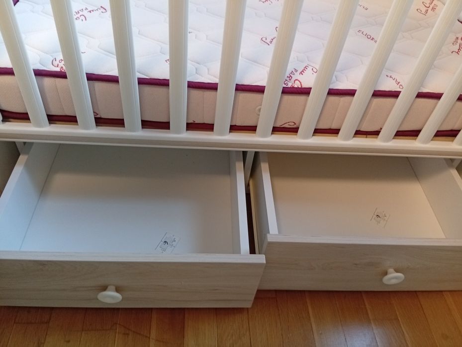 Ново Бебешко легло Lorelli, Dream, Люлеещо се, 60 x 120 см, Бяло