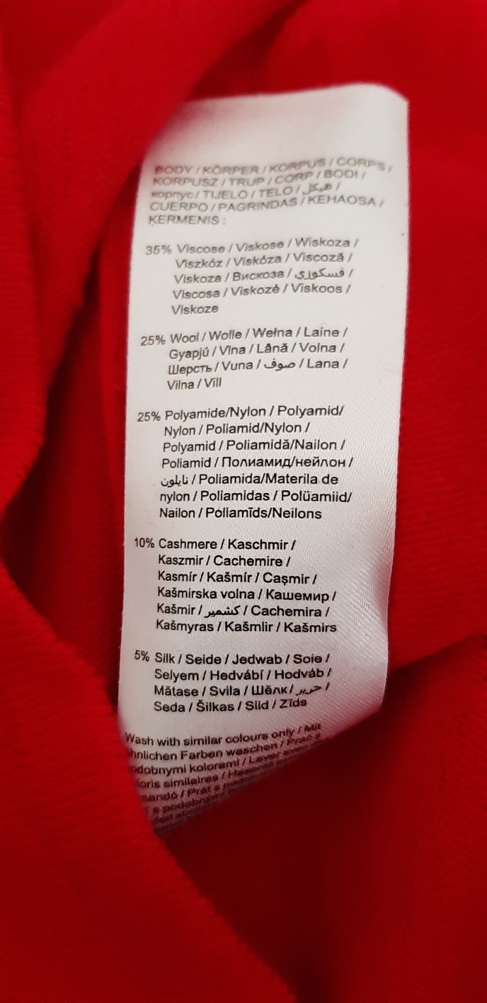 Pulover din casmir,matase ,lana,fin ,superb S