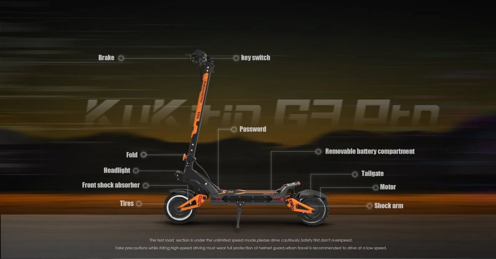 НОВО!!! Електрическа Тротинетка KuKirin G3 Pro 2x1200W 52V/23.4 AH