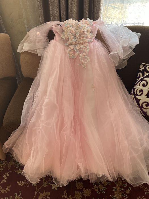 Платье нарядная розовая «койлек»