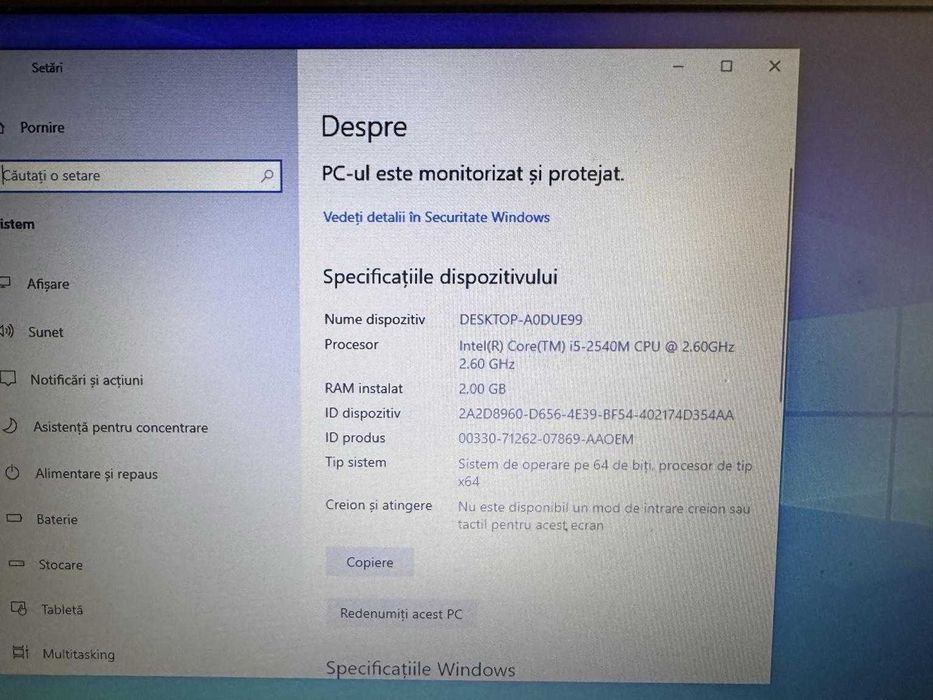 Laptop HP ProBook i5 SSD 120GB – geanta si stand incluse