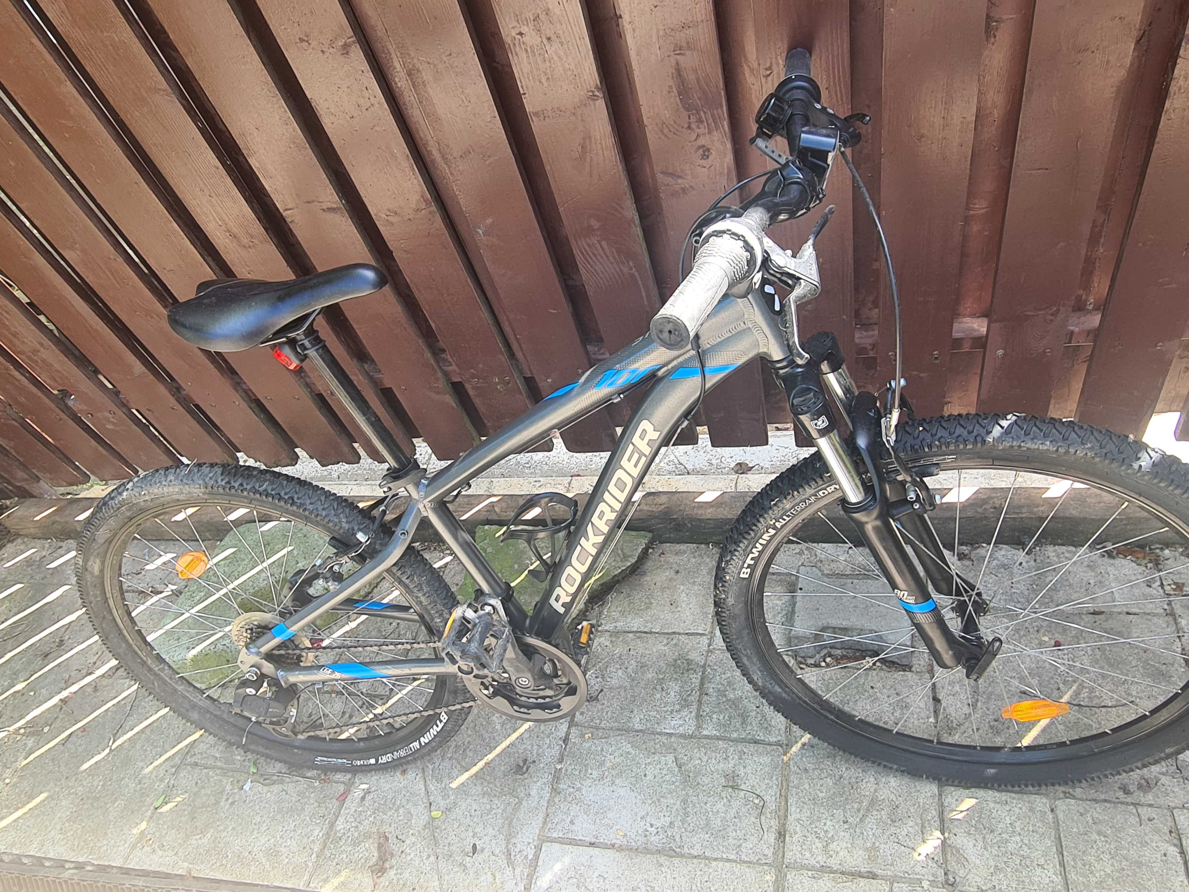 Bicicleta RockRider ST 100 MTB gri cadru XS 26"