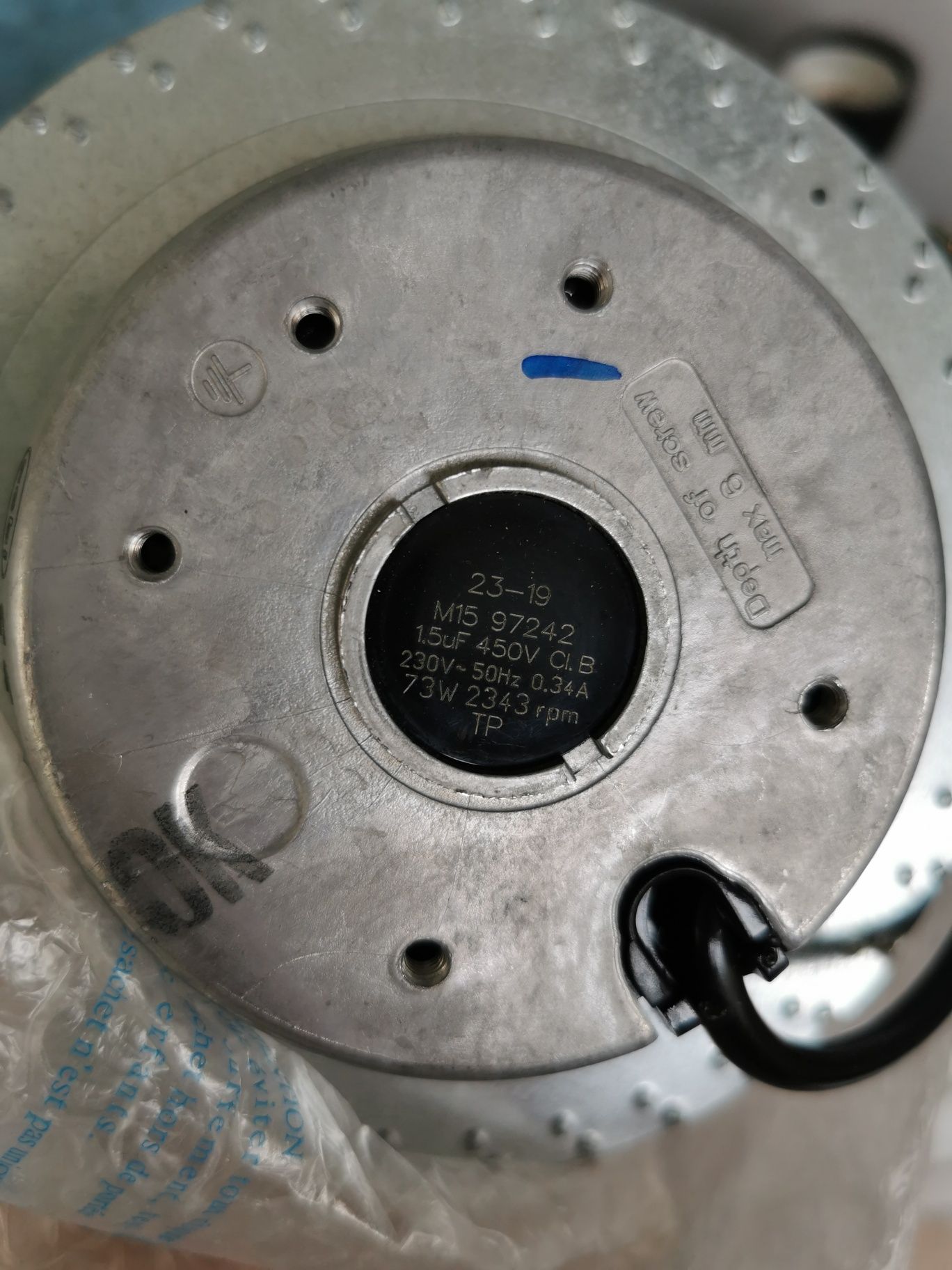 Motor ventilator 63BS202 pentru uscător Bosch