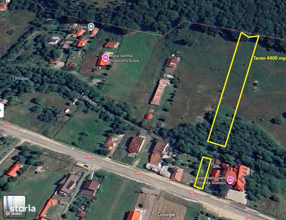 Vand teren intravilan - 4400 mp in Cheia, jud. Prahova