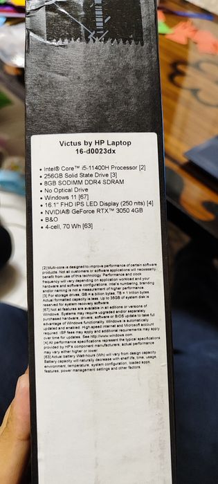 HP VICTUS GAMiNG i5-11avlod rtx 3050 ozu 32gb noutbuk notebook ноутбук