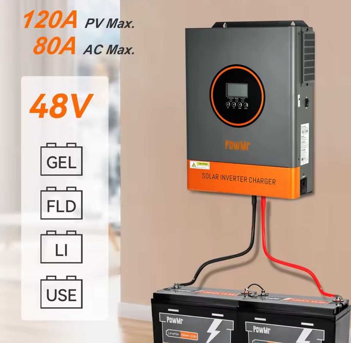 Хибриден инвертор Pow Mr - 6,2 Kw / 48V