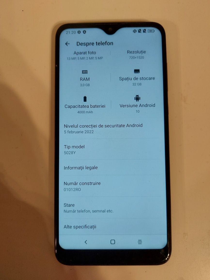 Vand Telefon Alcatel 1S 2020