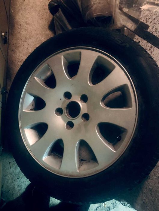 Джанти с хубави зимни гуми 5 х 112 16-ки
