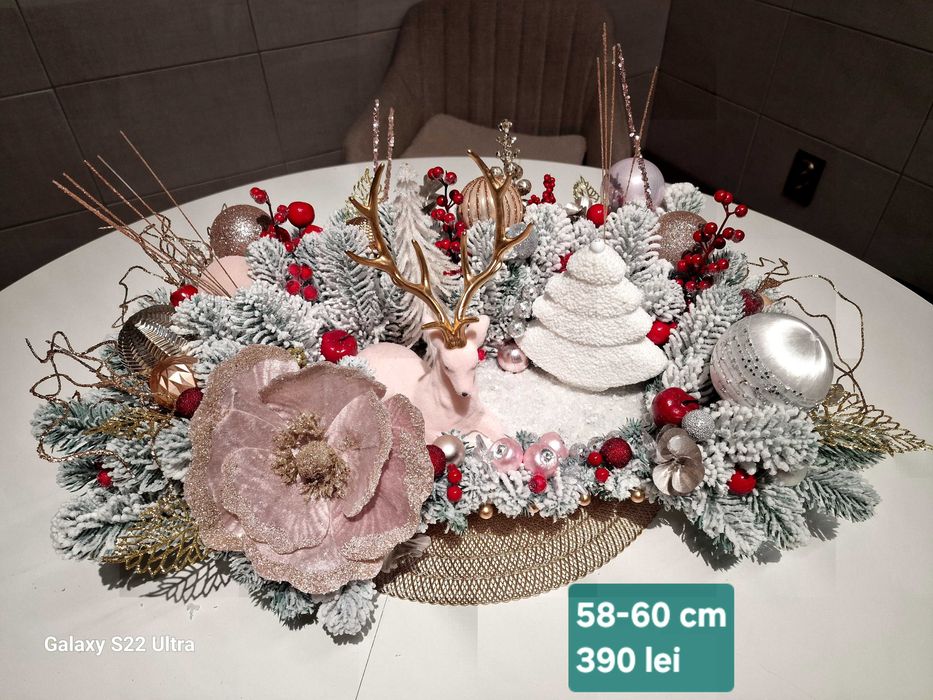 Aranjamente de Crăciun realizate manual
