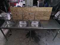 Chiuveta inxo 3 cuve 200/50/80