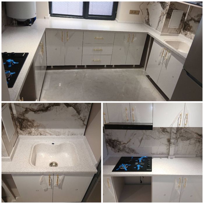 Stolishnitsa quyma, akril, kvarts toshdan oshxona sanuzelga yasaymiz.