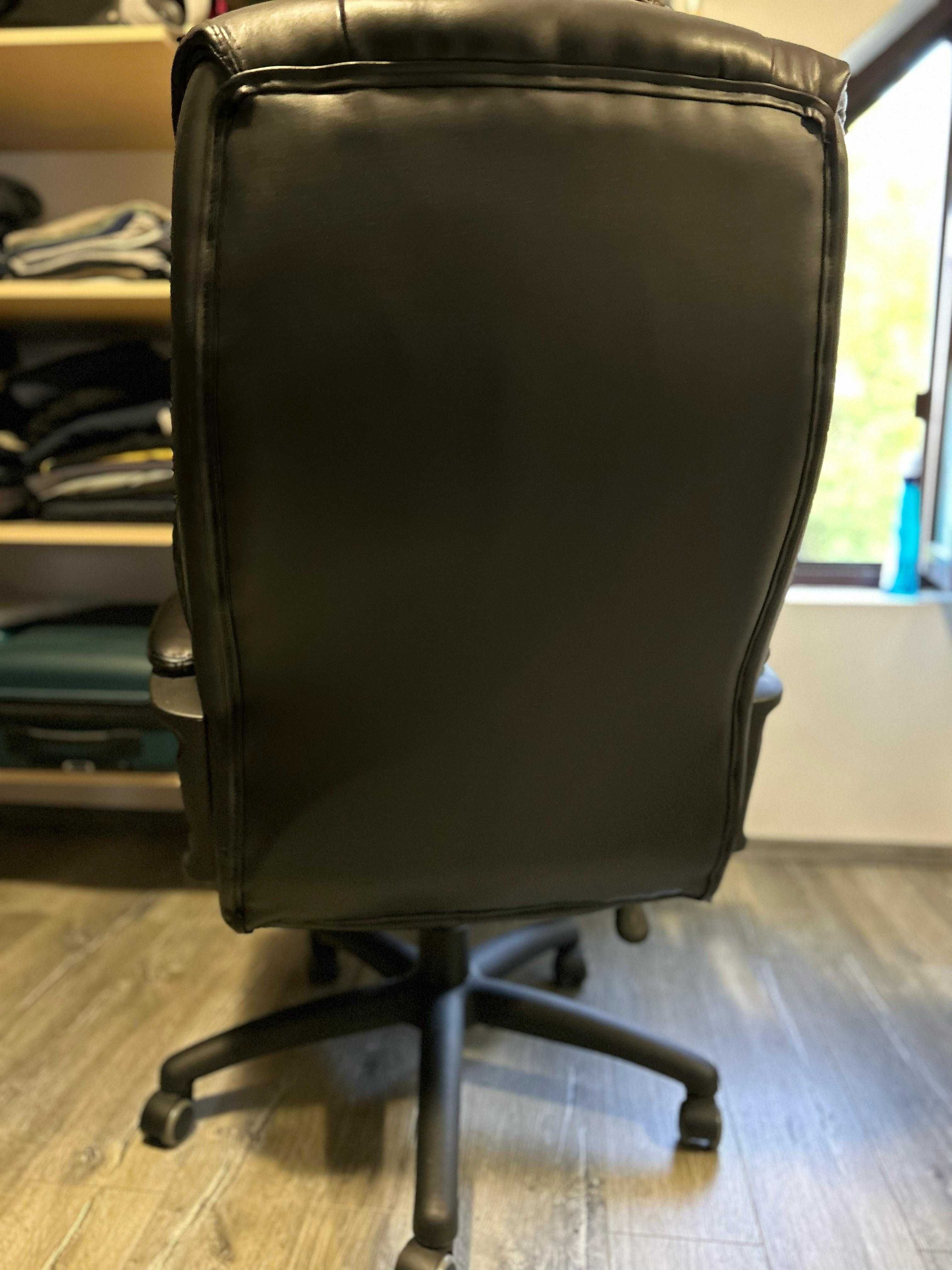 Scaun birou TJELE imitație piele negru