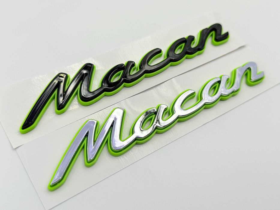 Emblema Compatibila PORSCHE Macan Hybrid crom