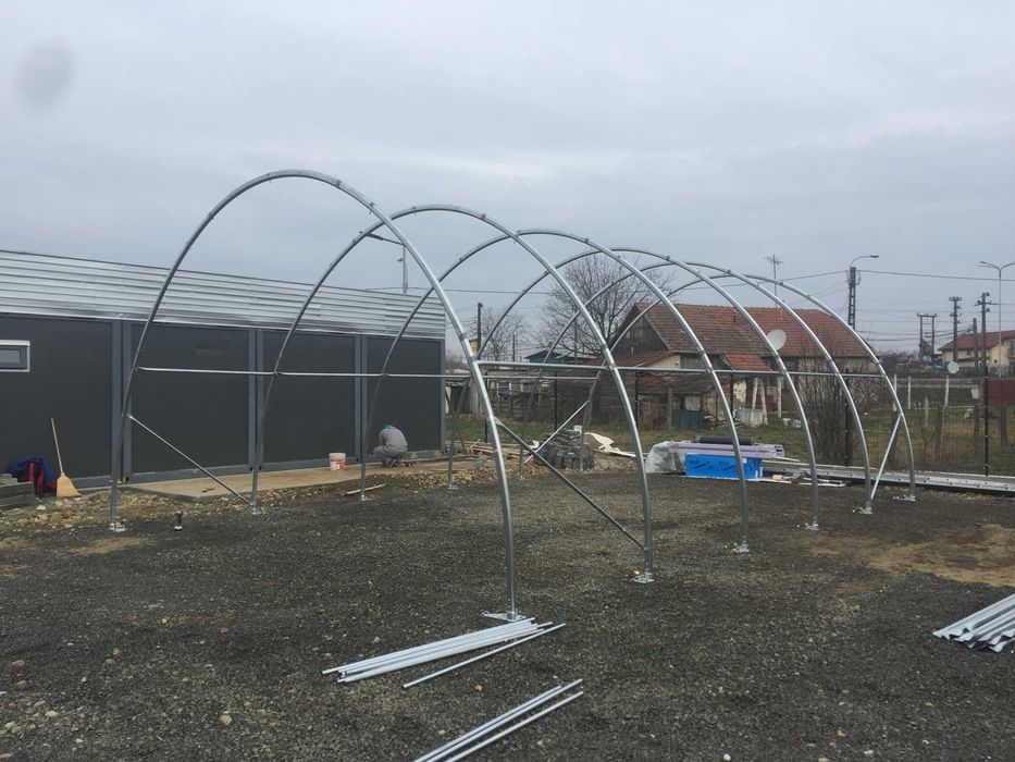 Cort industrial Semirotund 6x9m nou cu garantie