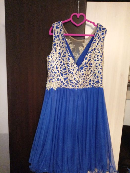 Rochie albastra midi