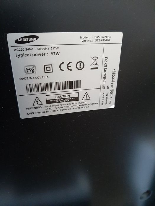 Телевизор Samsung 65 инча за ремонт