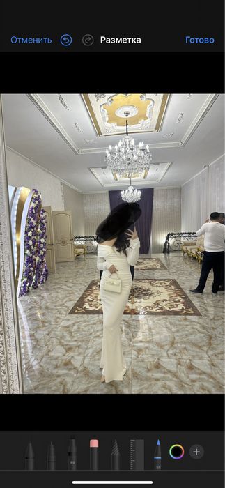 Длинное красивое платье