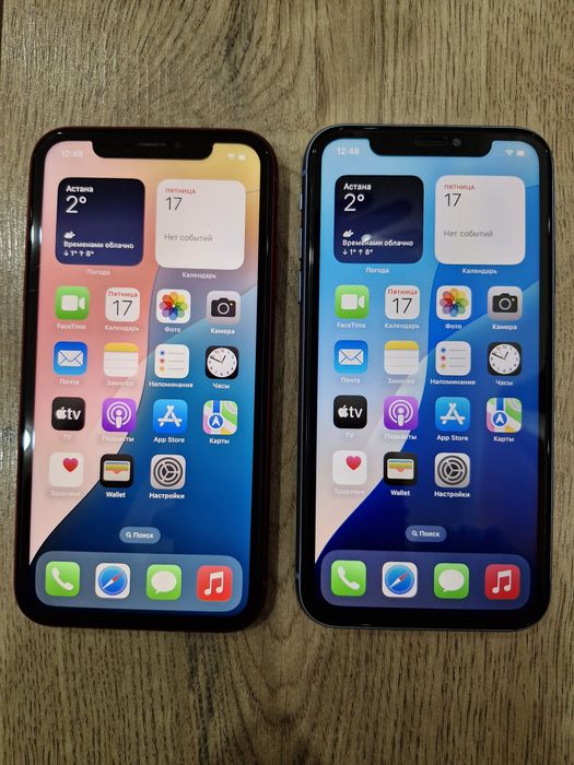 Apple Xr, 64 gb, за 55000 тг за один на выбор.