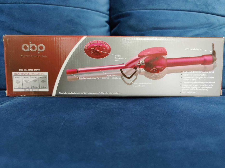 Placa de par afro, abp professional spring curling iron