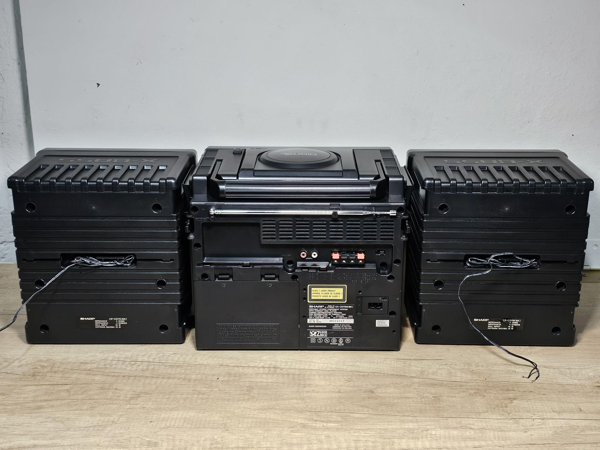 boombox SHARP gx-cd75h, dublu deck, cd player ,radio portabil