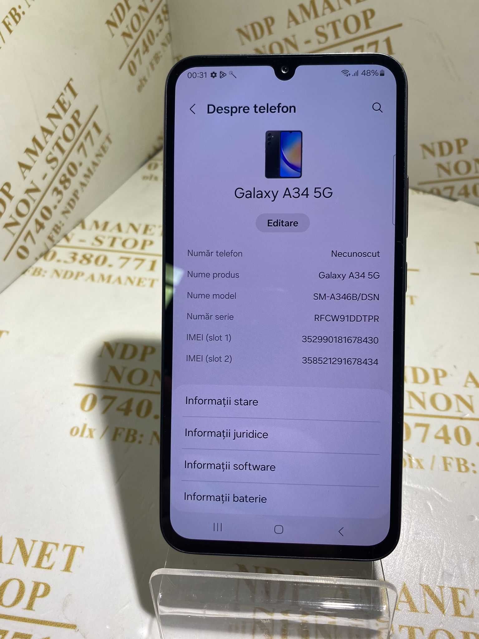 NDP Amanet NON-STOP Sos. Giurgiului 119- SAMSUNG A34 5G ( 17511)