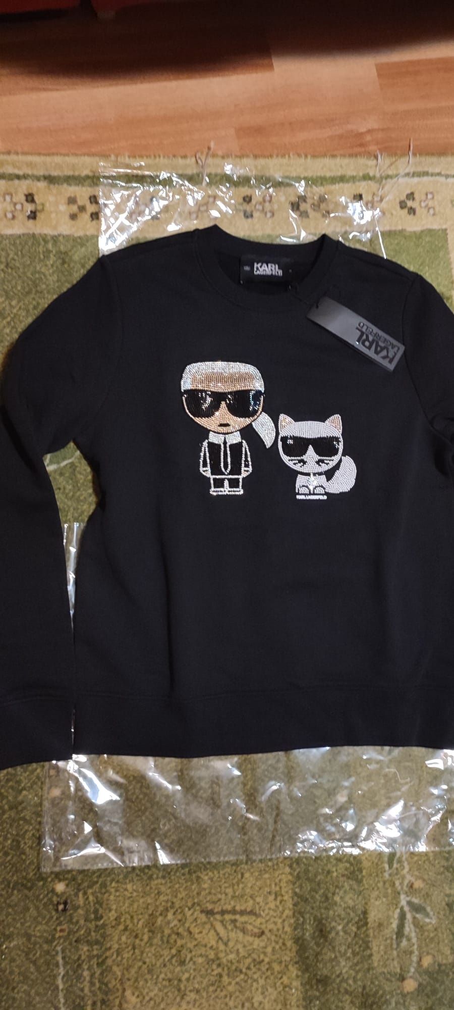 Bluza Hanorac KARL LAGERFELD original fermoar marimea S, XS