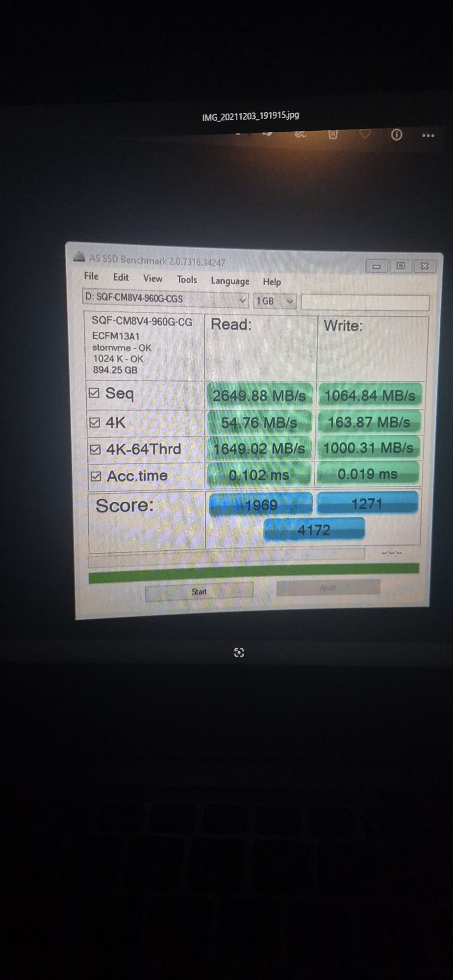 SSD M2 - 1TB - 3,3V - 2280 TLC/PCIe/NVMeGen. III x4, Sigilate!